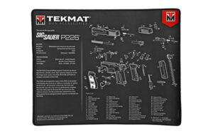 TekMat SIG Sauer P226 gun cleaning mat diagram.