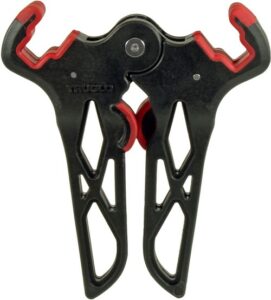 Black and red bowstring release tool