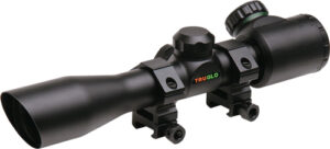 TRUGLO CROSSBOW SCOPE 4X32 - BLACK WITH RINGS ILLMNTD RETCL