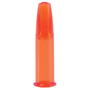 Orange dental saliva ejector tip isolated.