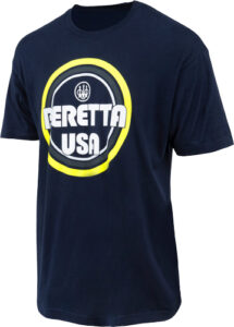 Navy blue T-shirt with Feretta USA logo