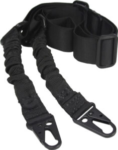 Black adjustable tactical gun sling