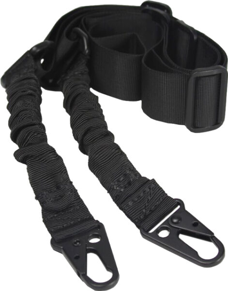 Black adjustable tactical gun sling