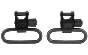 Pair of black sling swivels for firearms
