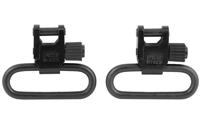 Pair of black sling swivels for firearms