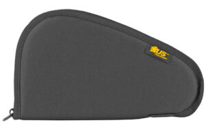 Black soft pistol case with zipper closure.