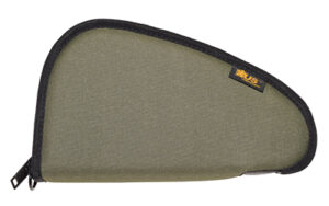 Olive green padded gun case with zipper