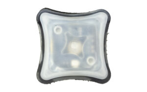 Square LED light with frosted cover
