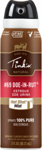 Tink's deer attractant spray bottle