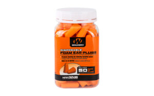 Bottle of Walker's disposable foam ear plugs.