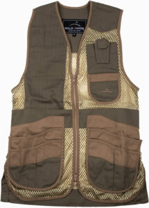 Brown hunting vest with multiple pockets