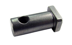 Metal clevis pin with hole and hex head