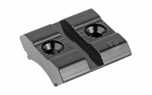 Metal firearm scope mount base with two holes