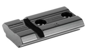 Black metal scope base for mounting optics
