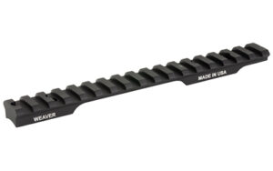 Weaver rifle scope mount rail, black, USA made