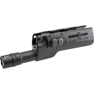 SureFire weapon light with integrated switch.