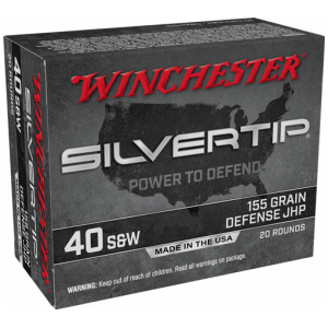WINCHESTER SILVERTIP 40 SW - 155GR HP 20RD 10BX/CS