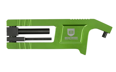 Green gun cleaning rod holder tool