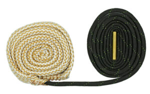 Coiled ropes with brass attachment for climbing