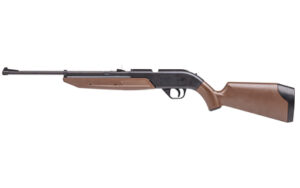 Side view of a brown air rifle