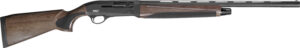 Side view of a wooden shotgun
