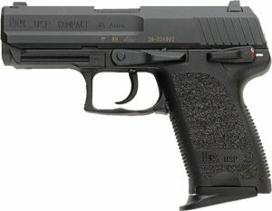 HK USP45 COMPACT V1 45ACP - 3.94" BBL 2-8RD BLACK