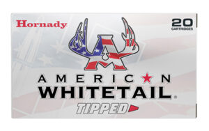 Hornady American Whitetail Tipped cartridges box.