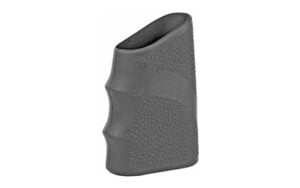 Black rubber pistol grip sleeve with texture