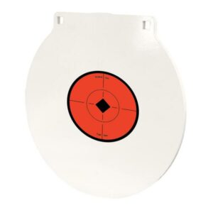 Round target with red bullseye and markings.