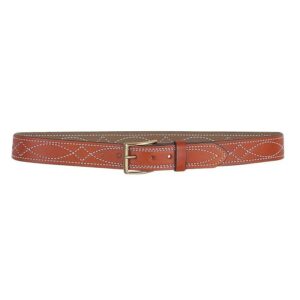DeSantis Fancy Stitch Lined Belt 1.5" Tan Size 42