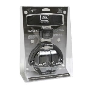 Shooting range kit in clear packaging