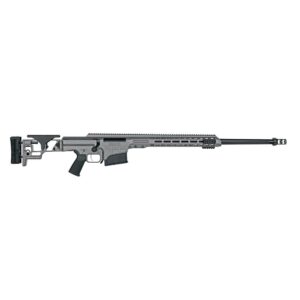 Precision rifle with scope and extended barrel