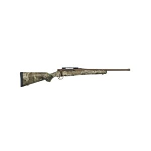Camouflage hunting rifle, side view