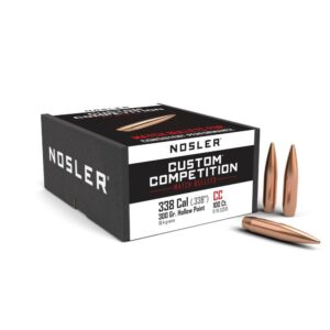 Nosler Custom Competition Rifle Bullets .338 cal .338" 300 gr HPBT 100/ct