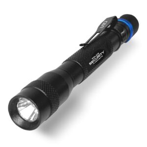 Police Security Flashlights Inspector Flashlight 50 Lumens Black