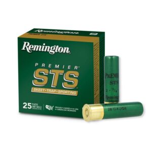 Remington Premier STS shotgun shells box and shells.