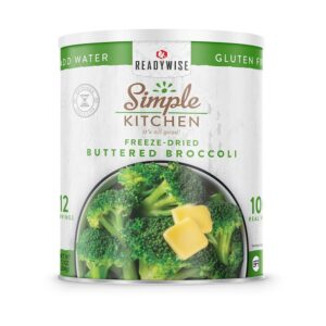 Readywise Simple Kitchen Freeze Dried Buttered Broccoli 20 Serving