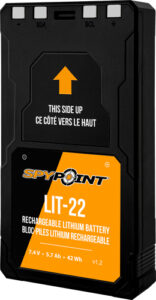 SPYPOINT LITHIUM BATTERY PACK - LIT-22 7.4 VOLT