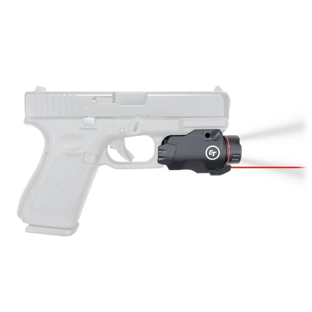 Pistol with tactical laser sight attachment