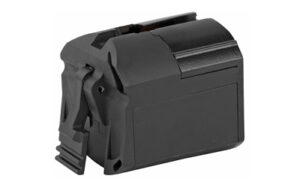 Black magazine holder for firearms
