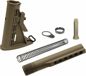 UTG STOCK ASSEMBLY AR-15 FDE - 6 POSITION MIL-SPEC