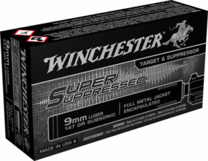Winchester 9mm Luger Super Suppressed Ammo Box