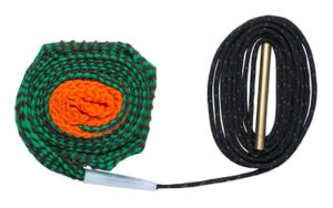 Gun cleaning rope with brass weighted cord
