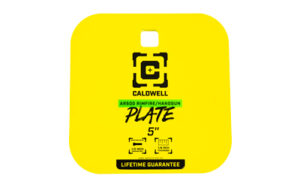 Caldwell AR500 target plate, yellow, 5 inches