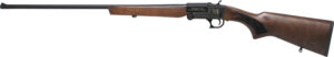 Single-shot break-action shotgun with wooden stock
