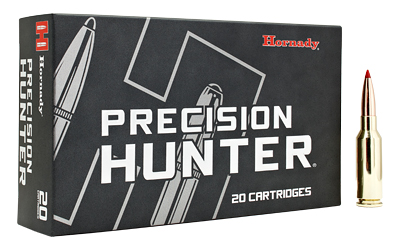 Hornady Precision Hunter ammunition box and cartridge