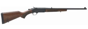 Single-shot rifle with wooden stock