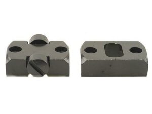 Metal scope mounts, two pieces with screw holes.