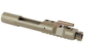 Tan-colored bolt carrier group for firearms.