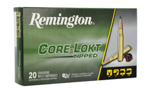 Remington Core-Lokt Tipped rifle cartridges box